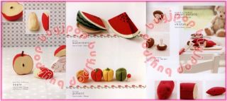 Japanese Craft Pattern Book 20cm Felt Yummy Food Fruit Vegetable Chinese Version