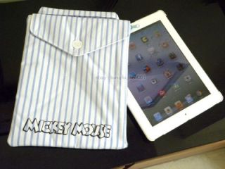 Disney Mickey Mouse T Shirt Shape Tablet PC iPad eReader Document Case Bag