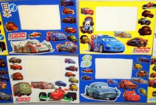 12 Disney Pixar Cars 2 Blue White Yellow Magnetic Photo Frames Party Favors New