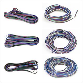 4pin RGB Extension Wire Cable Cord for 3528 5050 RGB LED Strip 2 3 5 10 20 30 50