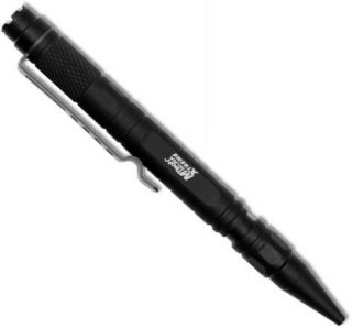Tactical Pen with Combat Top Self Defense Deterent Tool Pocket Clip in Black