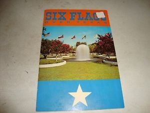 Vintage 1970's Six Flags Over Texas Pictorial Guide