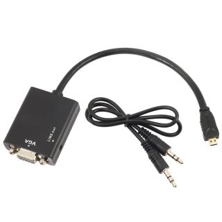 New Micro HDMI Male to VGA Video Cable Converter Adapter 1080p for Tablet AC109