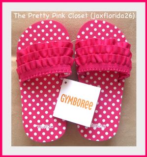 Gymboree Pink Ruffle Swimwear Flip Flops Shoes