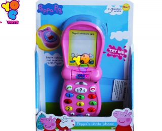 Peppa Pig Flip Up Flip Up Little Mobile Phone with Light Sounds 4 Kids Baby Toys