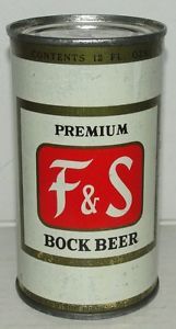 F s Premium Bock Beer Flat Top Beer Can Fuhrmann Schmidt Shamokin PA