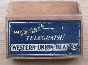 Western Union Telegraph Countertop Display Rack for Blanks Forms