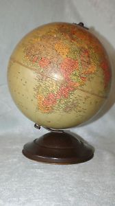 Pre WWII 10 inch Standard World Globe by Replogle Globes Chicago Ill