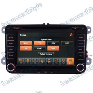 03 08 VW Golf MK5 V Car GPS Navigation Radio TV Bluetooth USB  iPod DVD Unit