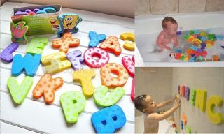 Learning Bathing Toy Baby Kids Educate Floating Foam Letters TUD Spongebob Dora