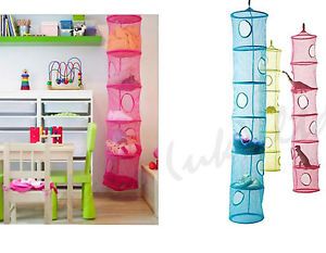 IKEA Fangst Childs 6 Tier Hanging Storage Kids Bedroom Hanging Toy Storage