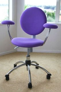 New Art Deco Gas Lift Swivel Chair in Purple on Sale