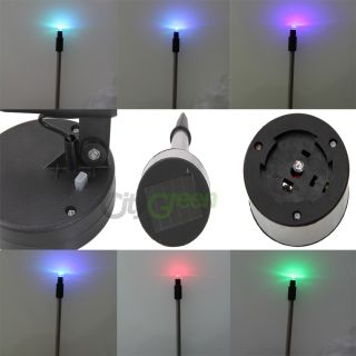 New Outdoor Garden Stainless Steel Solar Lights Trumpet Inserted Colorful Light