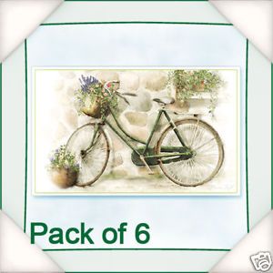 Flower Soft Country Bicycle Card Toppers Paper Craft Greeting Cards Cardmaking
