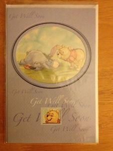 'Get Well Soon' Winnie The Pooh Friends Greeting Card Disney