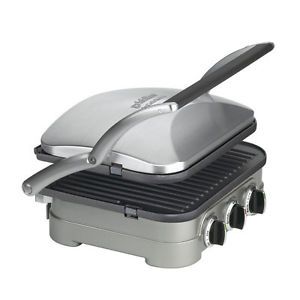 Cusinart Griddler Electric Griddle w Open Half Grill Panini Press