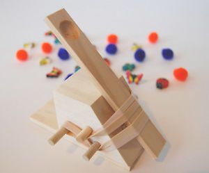 Catapult for Kids Wooden Toy Handcrafted