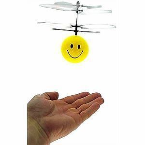 R C Flying Smiley Ball Fun Remote Control Toy Floating Saucer Copter Party Gift