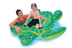 New Intex Sea Turtle Kids Pool Toy Inflatable Summer Water Fun Raft Free SHIP