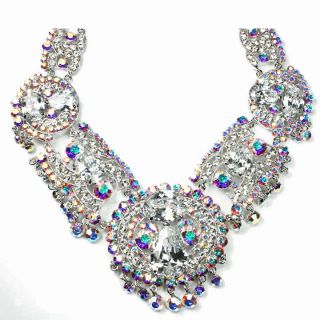 Bridal Crystal Jewelry Earring Necklace Set