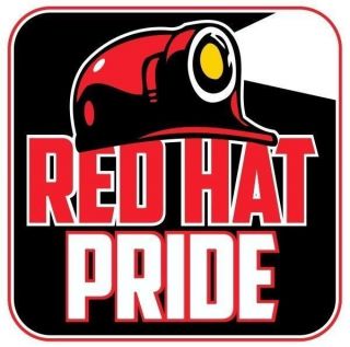 3 Red Hat Pride Hard Hat Helmet Stickers “Sons of Coal” Mining H567