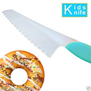 Japanese Kids Knife Blue Color Child's Toy Safe Cooking Knife 7 Inch
