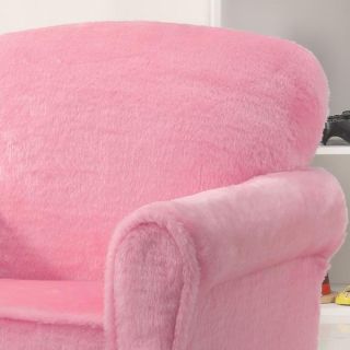 Youth Girl Kids Children Soft Upholstered Seat Club Chair Stool Sofa Lovely Pink