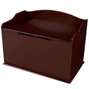 Cherry Large Toy Box Chest Bench Seat Storage Kid Children Wood Wooden Furniture