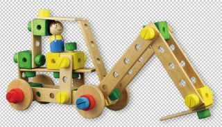 Lelin Wood Wooden Contruction Kit Childrens Kids Model Building Activity Toy