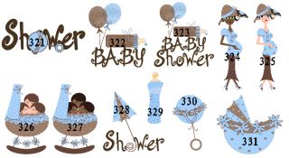 Baby Shower Mini Bubbles Labels Matching Party Favors