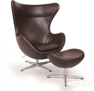 Egg Chair Ottoman Baby Blue Jacobsen Swan Retro Danish Accent Modern Lounge