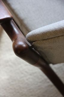 Pair Adrian Pearsall Walnut Lounge Chair Mid Century Danish Modern Eames Knoll