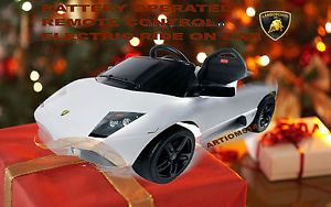 Best Gift Battery Powered Ride on Toy Kid Car Lamborghini Murcielago Power Wheel