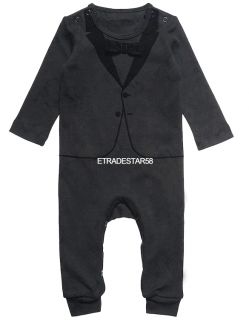 1pc Boy Baby Kids Toddler Bowknot Gentleman Romper Jumpsuit Clothes Outfit