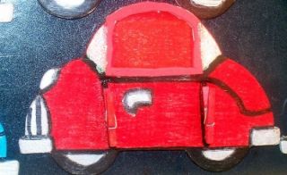 15 Wood Cars Magnetic Frames w Note Clips Party Favors