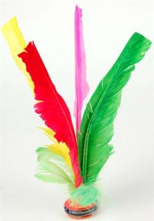 Chinese Jianzi Multicolor Feather Kicker 10 Lot Toy Hack Sack Kids Party Game
