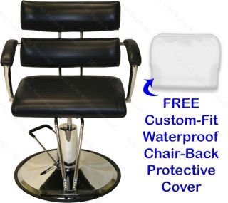Extra Wide Hydraulic Barber Chair Station Bowl Dryer Tray Beauty Salon Equipment