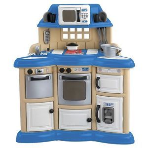 American Plastic Toys Children's Kids Own Kitchen Play Set Space