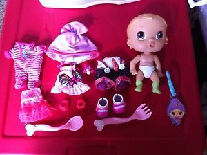 Baby Alive Crib Life Toy Jointed Doll 2010 Hasbrolot Lalaoopsy Cloths Shoes