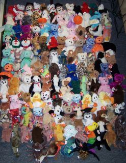 347 Ty Beanie Babies Collection Lot Beanies Sale CLOSEOUT Bulk Toys Plush