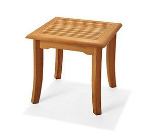 Teak Side Table End Stool Outdoor Patio Furniture
