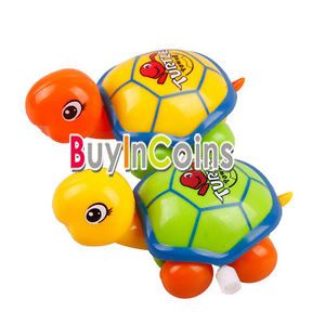 New Wind Up Funny Clockwork Cute Animal Tortoise Toy Gift Kids Children Baby