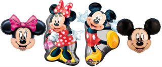 Mickey and Minnie Mouse Birthday Party Balloons Bouquet Supplies Decorations