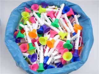 Lot of 20 Vintage Plastic Kids Toys Music Instrument Song Band Fancy Trumpet