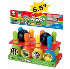 8 Pin Plastic Bowling Skittles Set Kids Children Outdoor Fun Games Toy Game