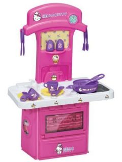 Hello Kitty Mini Electronic Kids Cooking Kitchen Play Toy 14 Accessories New