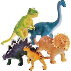 Kids Toys Jurassic Jumbo Dinosaurs T Rex Raptor Pretend Play Dino Dinosaur Toy