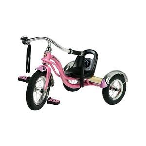 Classic Ride on Toy Girls Kids Schwinn Pink Trike Tricycle 12" Retro Sale