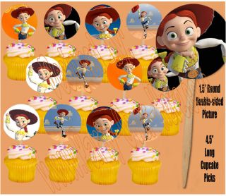 Jessie Toy Story 1 5" Cupcake Picks Cake Topper 12 Pcs