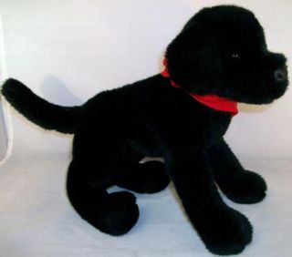 Douglas Cuddle Toy Black Labrador Retriever w Cabela's Plush Stuffed Dog
